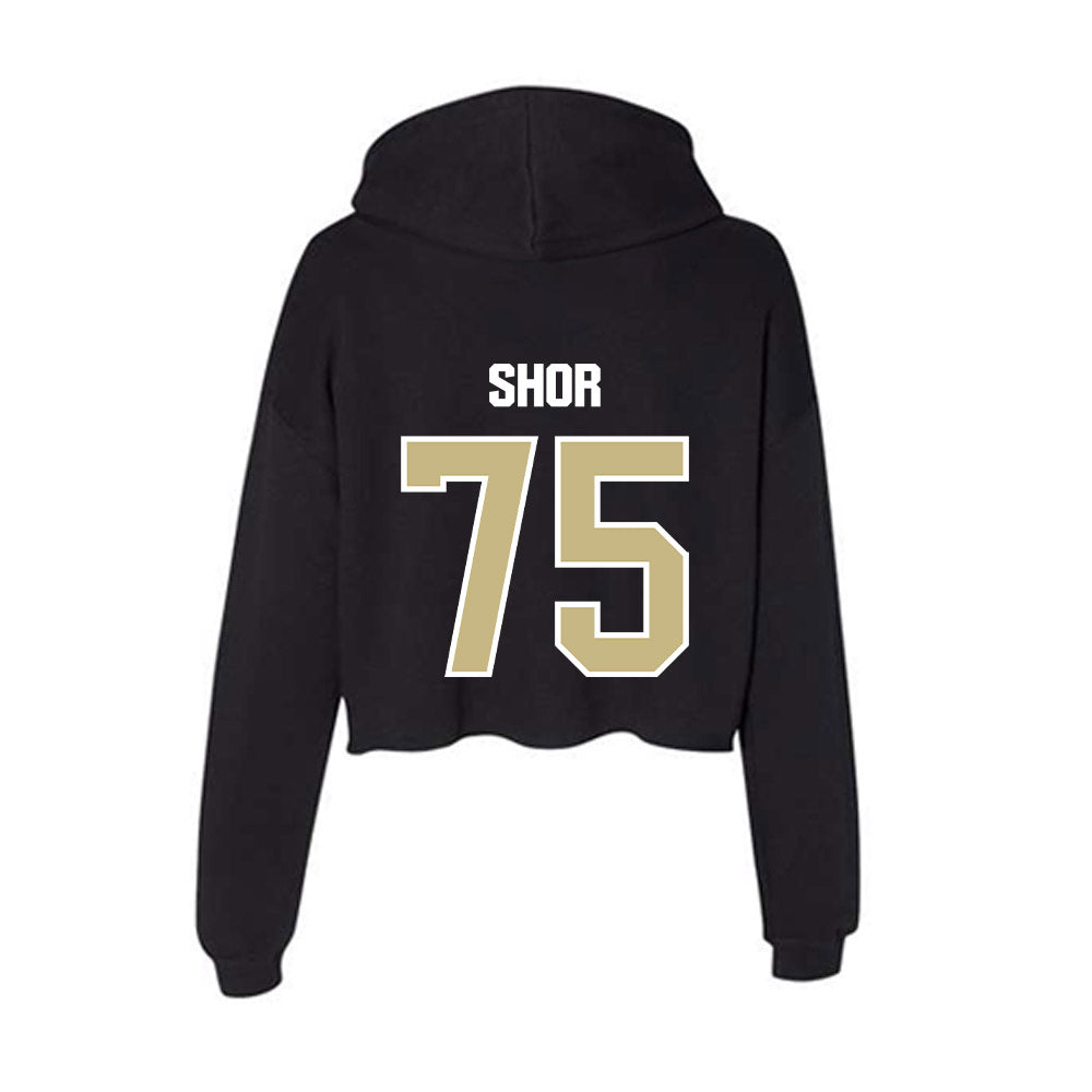 Akron - NCAA Football : Dayne Shor - Women's Crop Fleece Hoodie-1