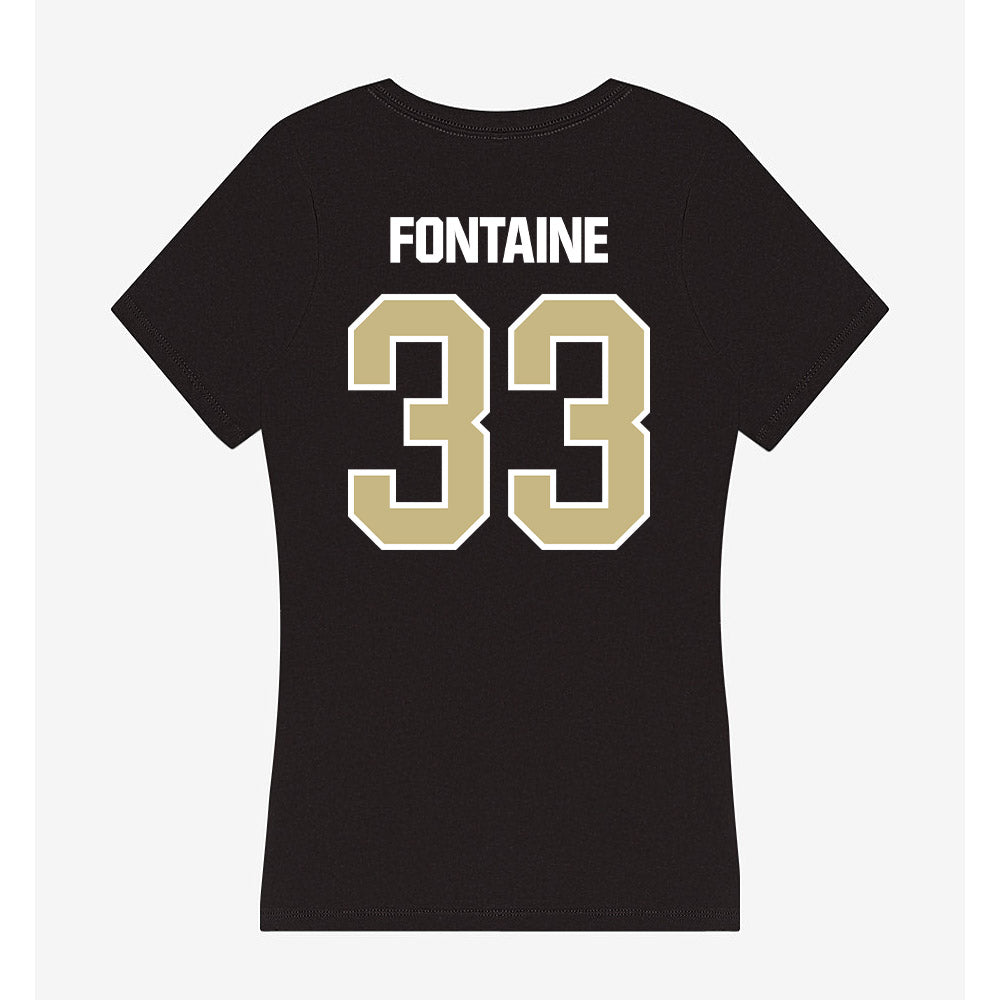 Akron - NCAA Women's Lacrosse : Keira Fontaine - Women's V-Neck T-Shirt-1
