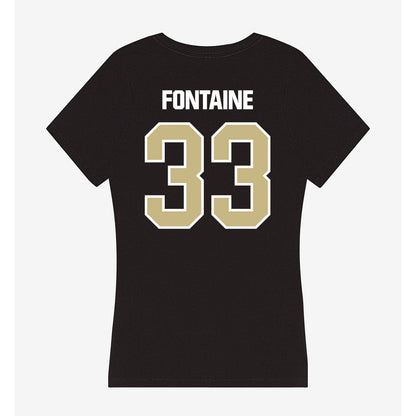 Akron - NCAA Women's Lacrosse : Keira Fontaine - Women's V-Neck T-Shirt-1