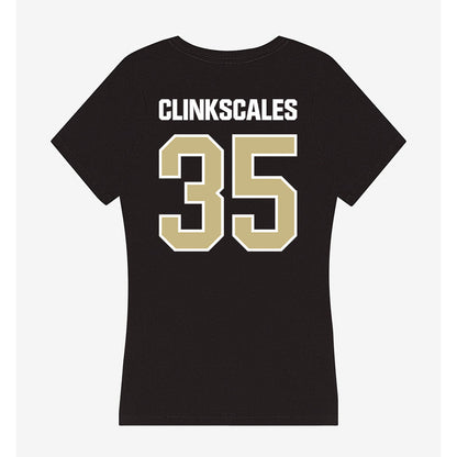 Akron - NCAA Women's Lacrosse : Jaelyn Clinkscales - Women's V-Neck T-Shirt-1