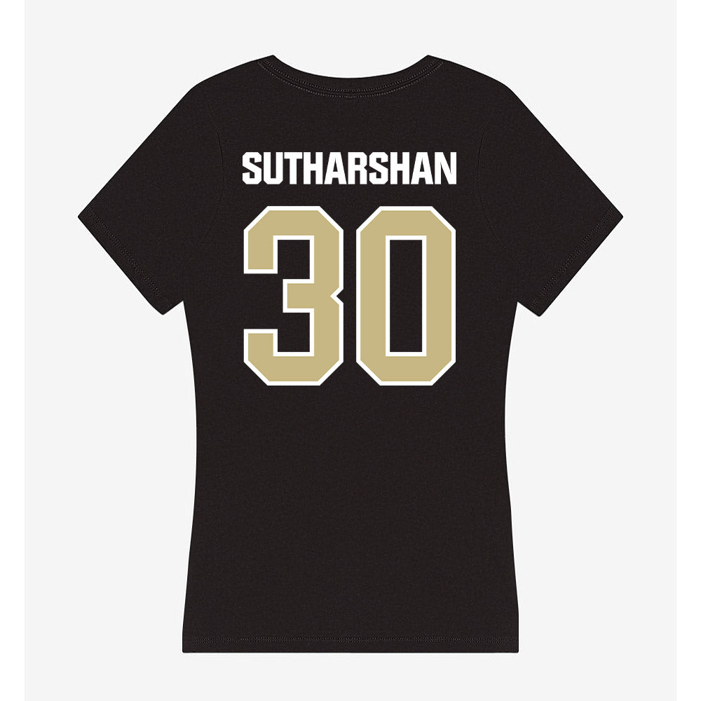 Akron - NCAA Women's Soccer : Eesha Sutharshan - Women's V-Neck T-Shirt-1