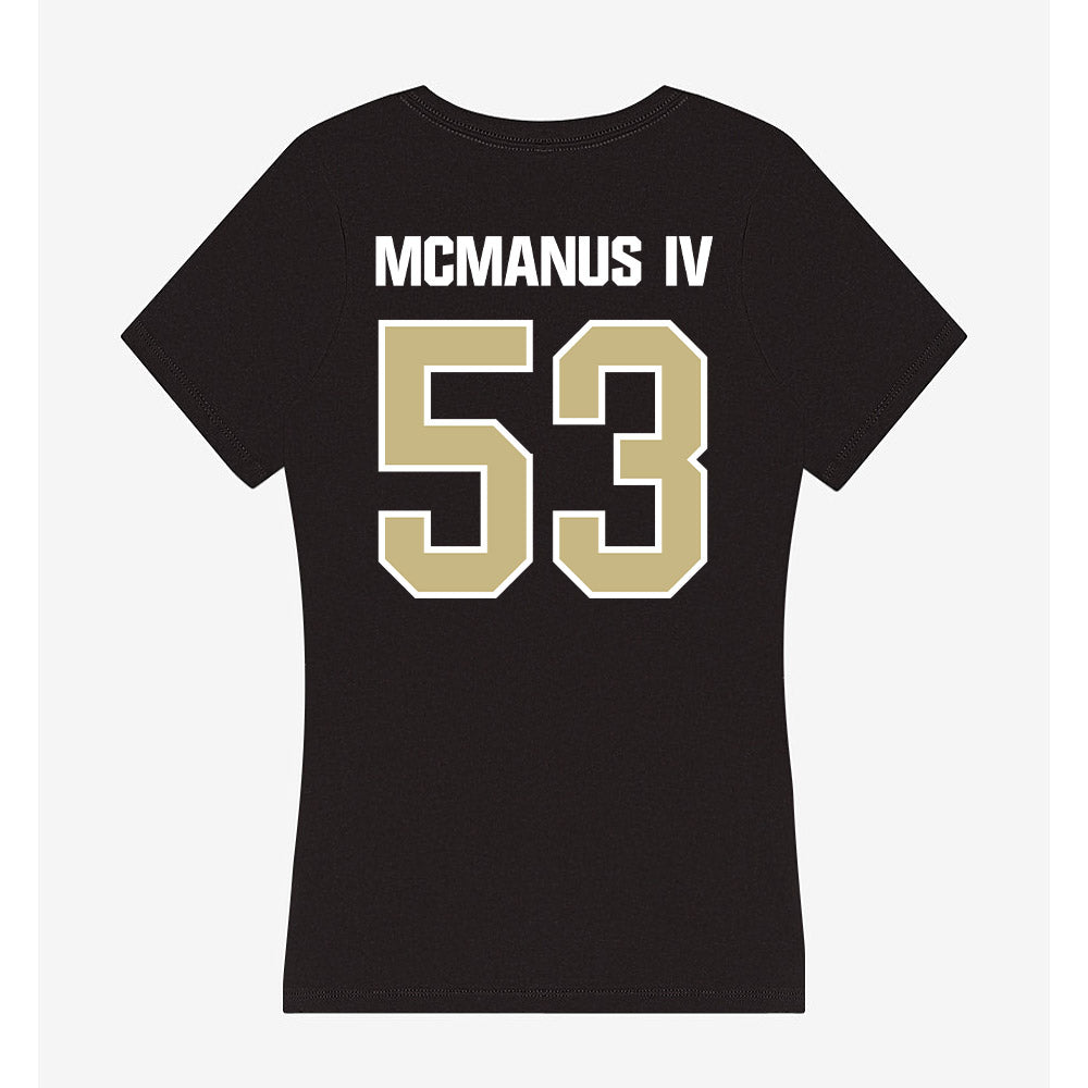 Akron - NCAA Football : Kenneth McManus IV - Women's V-Neck T-Shirt-1