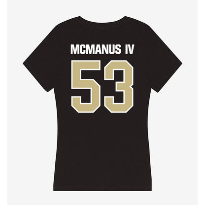 Akron - NCAA Football : Kenneth McManus IV - Women's V-Neck T-Shirt-1