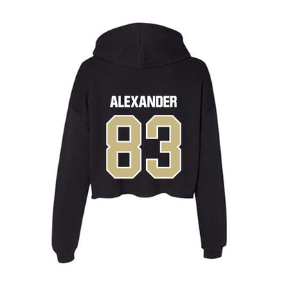 Akron - NCAA Football : Elijah Alexander - Women's Crop Fleece Hoodie-1