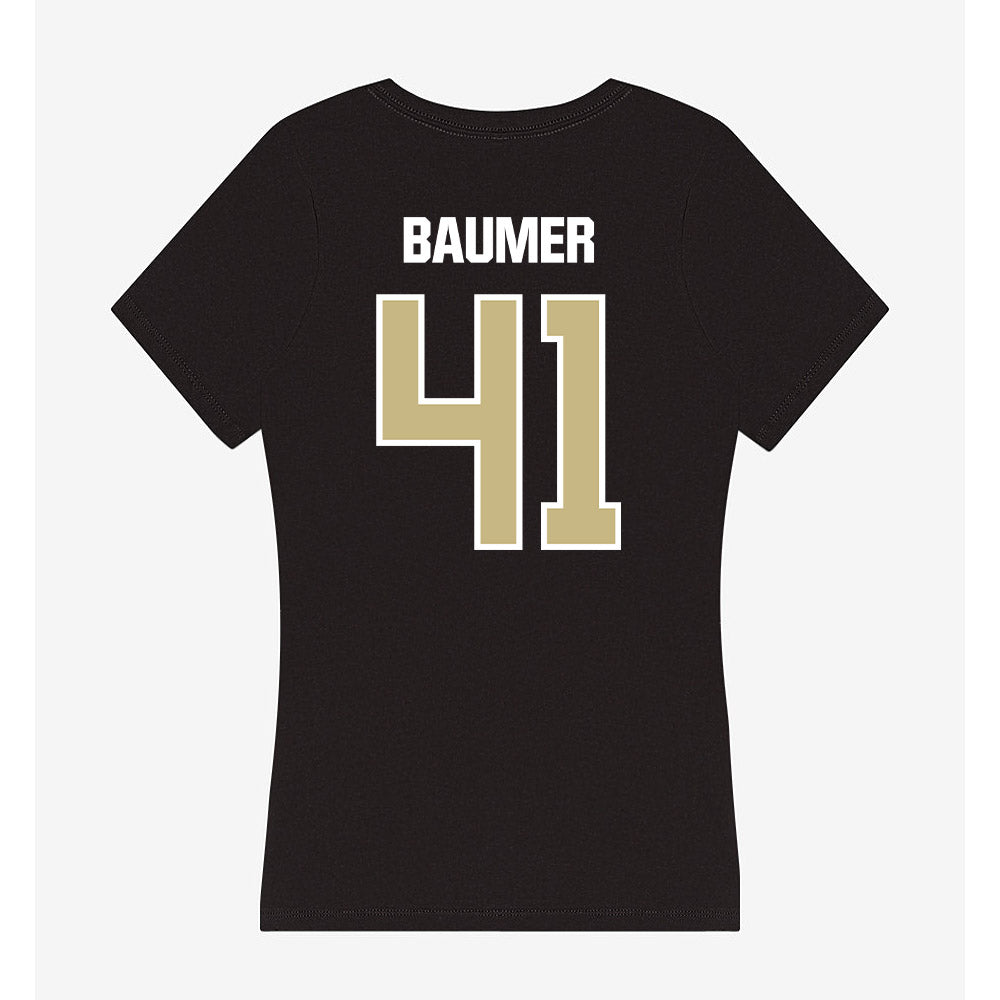 Akron - NCAA Women's Lacrosse : Sarah Baumer - Women's V-Neck T-Shirt-1