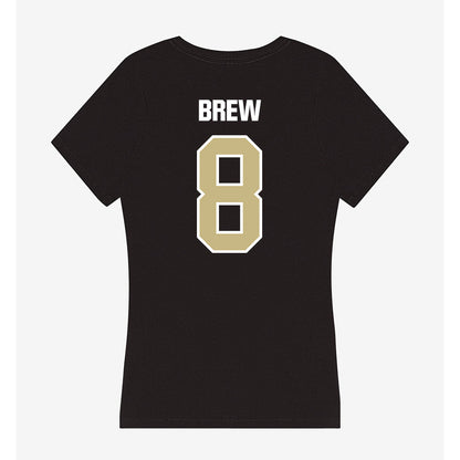 Akron - NCAA Women's Basketball : Shaena Brew - Women's V-Neck T-Shirt-1