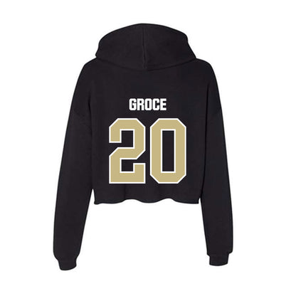 Akron - NCAA Baseball : Garrett Groce - Women's Crop Fleece Hoodie-1