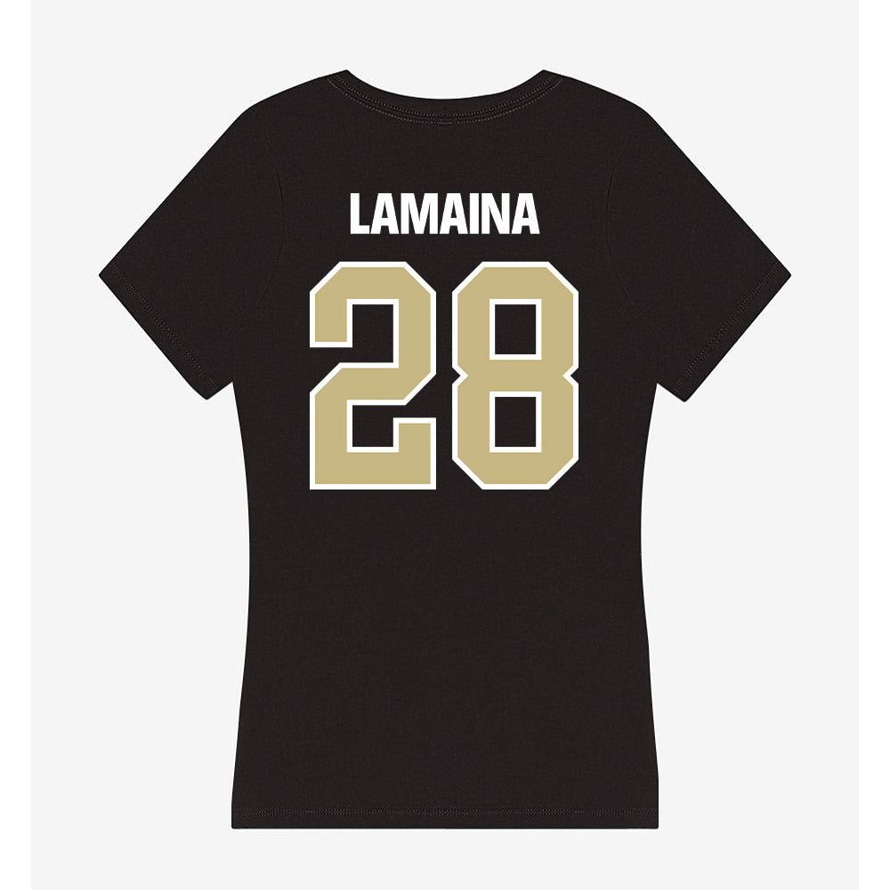 Akron - NCAA Men's Soccer : Logan LaMaina - Women's V-Neck T-Shirt-1