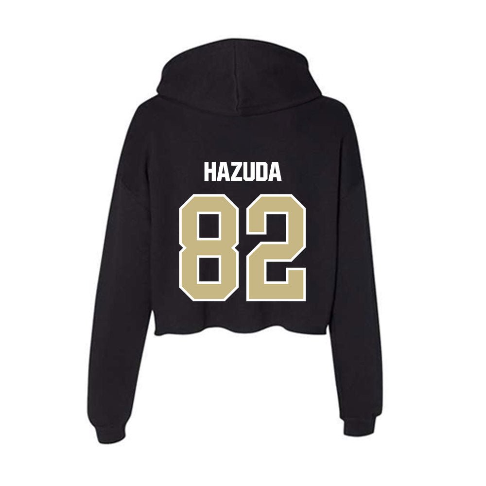 Akron - NCAA Football : Troy Hazuda - Women's Crop Fleece Hoodie-1