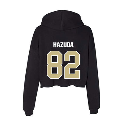 Akron - NCAA Football : Troy Hazuda - Women's Crop Fleece Hoodie-1