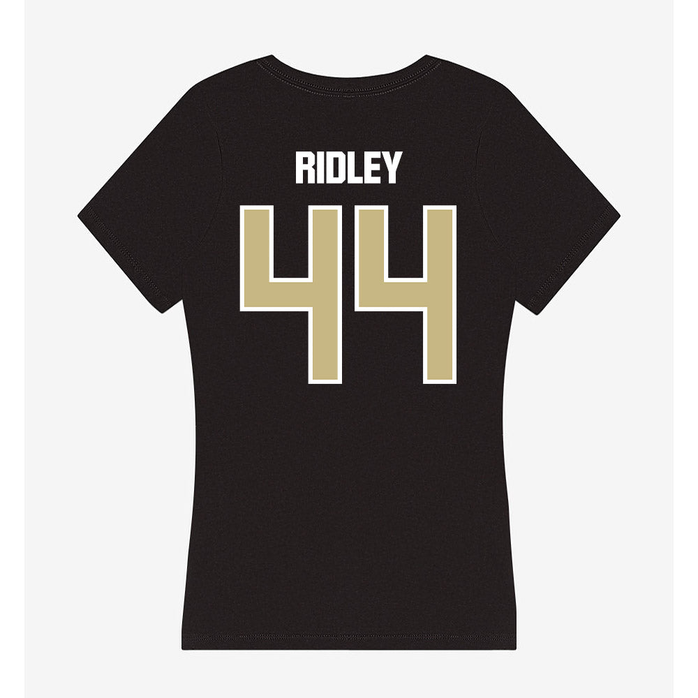 Akron - NCAA Football : Jasun Ridley - Women's V-Neck T-Shirt-1