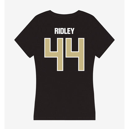 Akron - NCAA Football : Jasun Ridley - Women's V-Neck T-Shirt-1