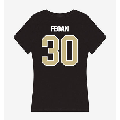 Akron - NCAA Women's Basketball : Macey Fegan - Women's V-Neck T-Shirt-1