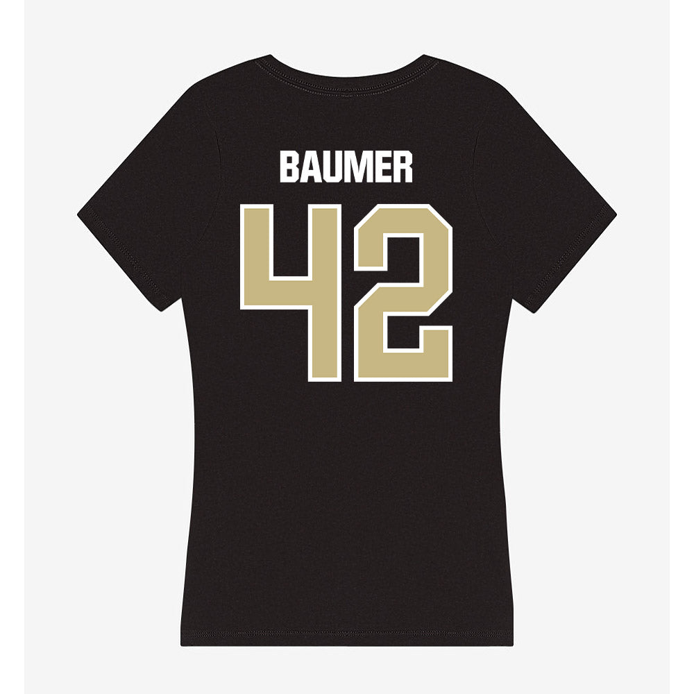 Akron - NCAA Women's Lacrosse : Katie Baumer - Women's V-Neck T-Shirt-1