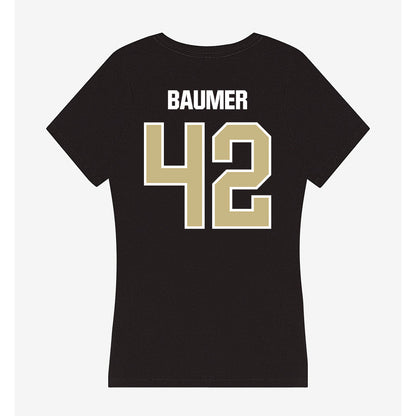 Akron - NCAA Women's Lacrosse : Katie Baumer - Women's V-Neck T-Shirt-1