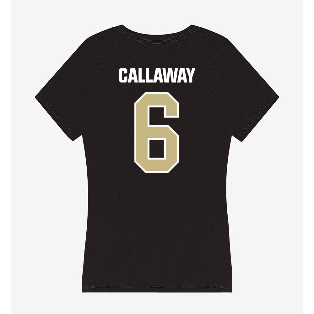 Akron - NCAA Women's Basketball : Izzy Callaway - Women's V-Neck T-Shirt-1