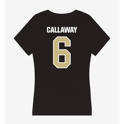 Akron - NCAA Women's Basketball : Izzy Callaway - Women's V-Neck T-Shirt-1