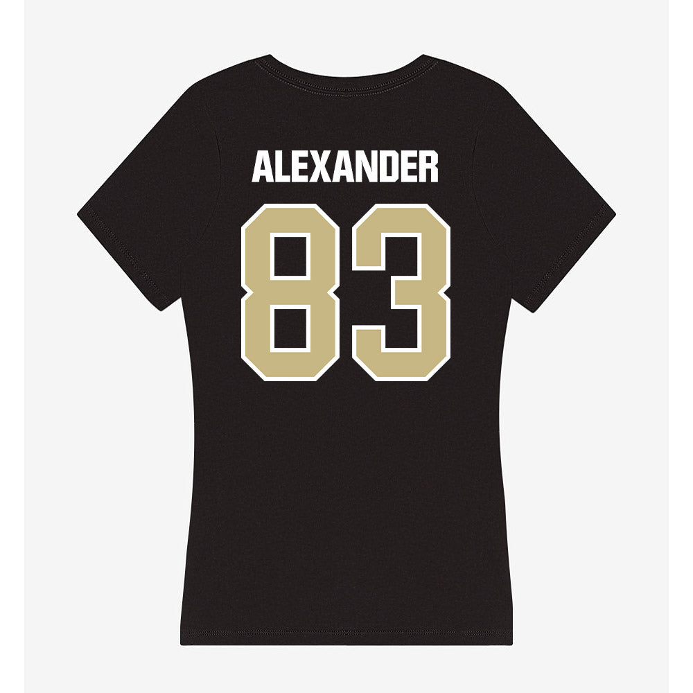 Akron - NCAA Football : Elijah Alexander - Women's V-Neck T-Shirt-1