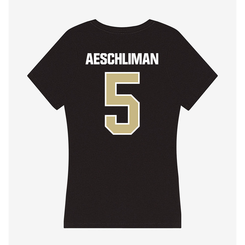 Akron - NCAA Women's Volleyball : Jordyn Aeschliman - Women's V-Neck T-Shirt-1
