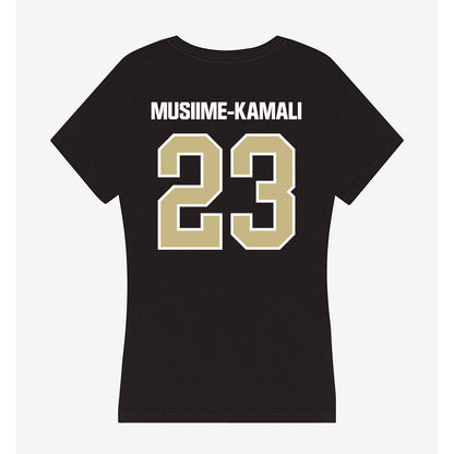 Akron - NCAA Men's Basketball : Marvin Musiime-Kamali - Women's V-Neck T-Shirt-1