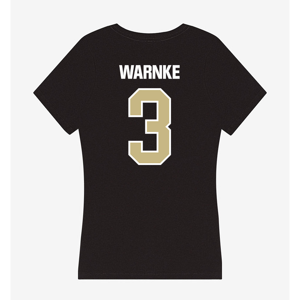 Akron - NCAA Men's Soccer : Kam Warnke - Women's V-Neck T-Shirt-1