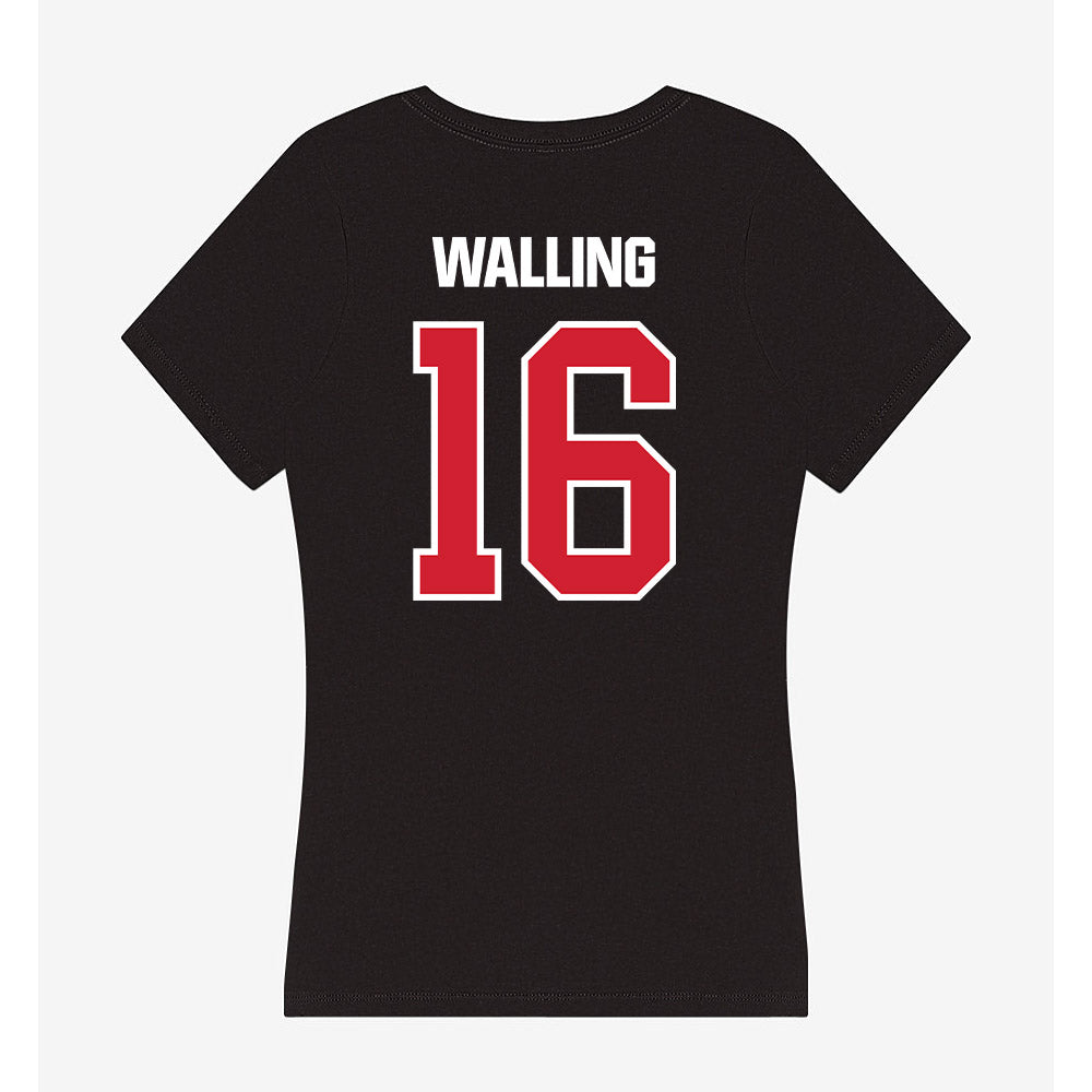 Francis Marion - NCAA Softball : Jenna Walling - Women's V-Neck T-Shirt-1