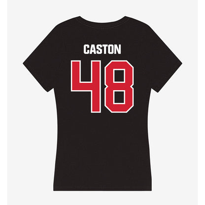 Francis Marion - NCAA Men's Soccer : Gabriel Caston - Women's V-Neck T-Shirt-1