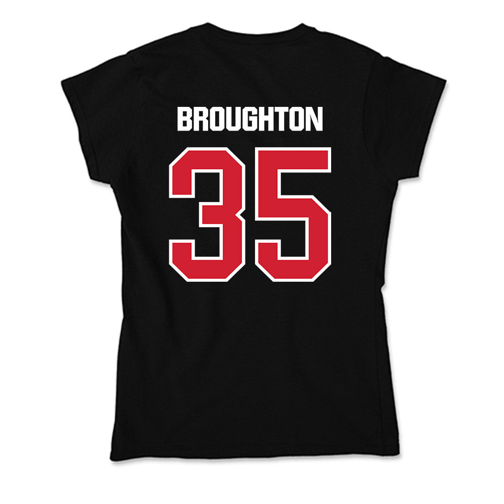 Francis Marion - NCAA Men's Basketball : Jaden Broughton - Soft Style Women’s T-Shirt-1