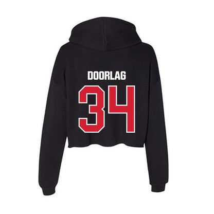 Francis Marion - NCAA Baseball : Zach Doorlag - Women's Crop Fleece Hoodie-1