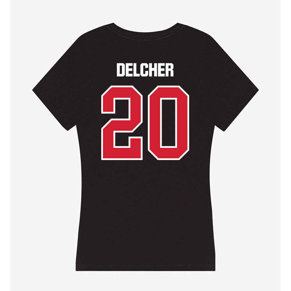 Francis Marion - NCAA Women's Volleyball : Andrea Delcher - Women's V-Neck T-Shirt-1
