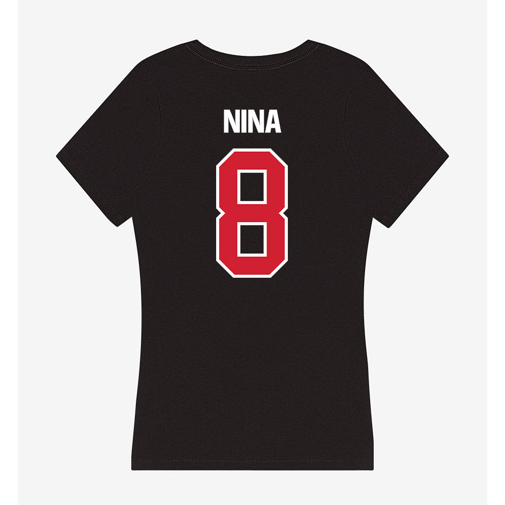 Francis Marion - NCAA Baseball : Adrian Nina - Women's V-Neck T-Shirt-1
