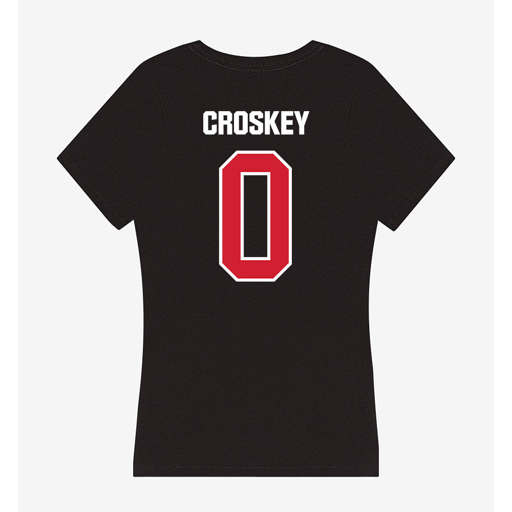 Francis Marion - NCAA Women's Basketball : Kiara Croskey - Women's V-Neck T-Shirt-1