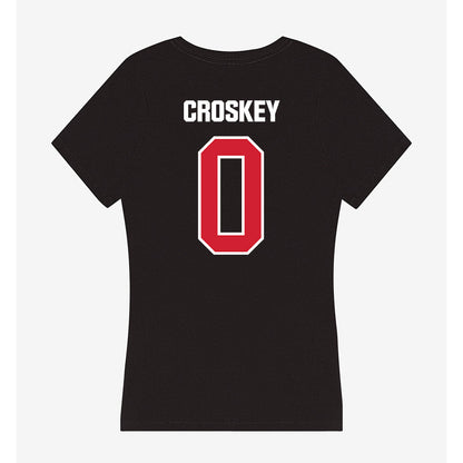 Francis Marion - NCAA Women's Basketball : Kiara Croskey - Women's V-Neck T-Shirt-1