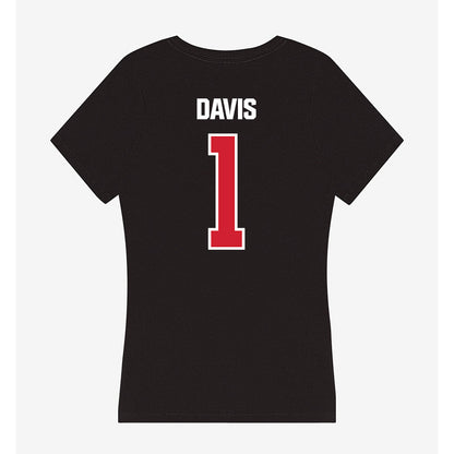 Francis Marion - NCAA Men's Basketball : Shannon Davis - Women's V-Neck T-Shirt-1
