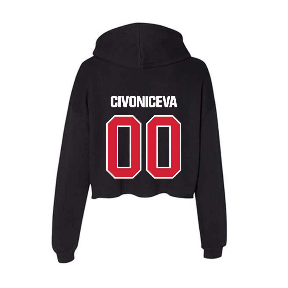 Francis Marion - NCAA Softball : Tallulah Civoniceva - Women's Crop Fleece Hoodie-1
