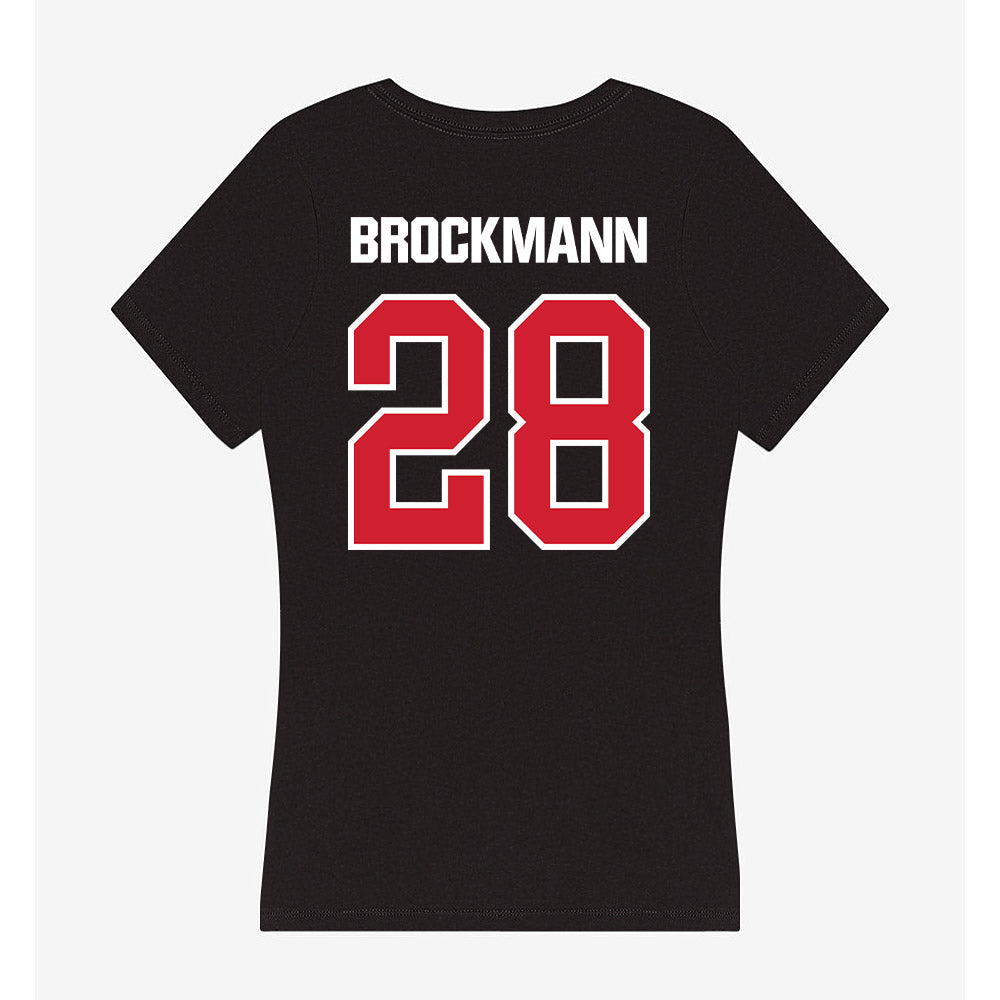 Francis Marion - NCAA Women's Soccer : Joy Brockmann - Women's V-Neck T-Shirt-1