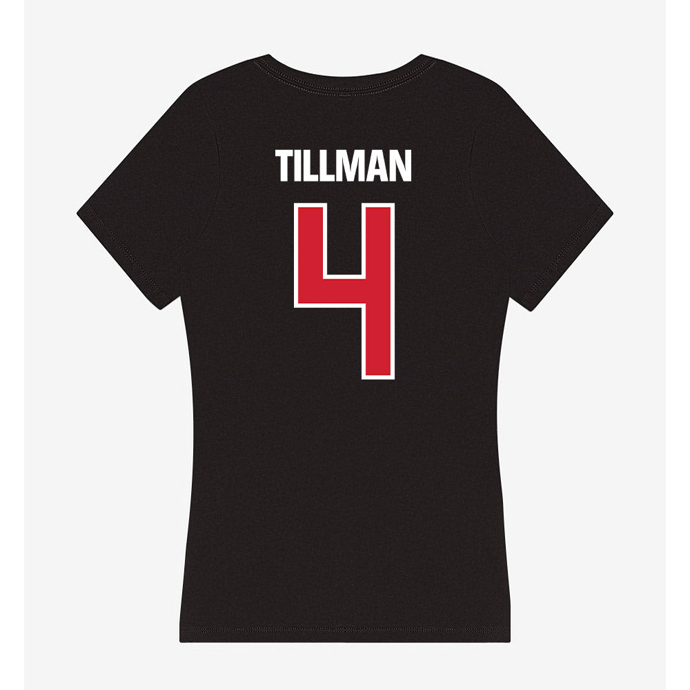 Francis Marion - NCAA Men's Basketball : AuMauri Tillman - Women's V-Neck T-Shirt-1