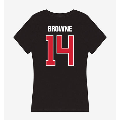 Francis Marion - NCAA Softball : Neilah Browne - Women's V-Neck T-Shirt-1