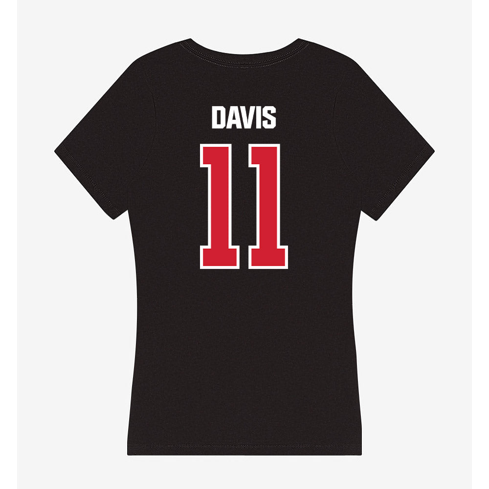 Francis Marion - NCAA Men's Basketball : Kennard Davis - Women's V-Neck T-Shirt-1