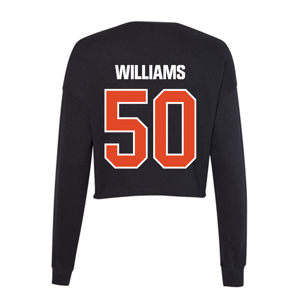 UTSA - NCAA Football : Payton Williams - Women's Cropped Crew Fleece-1