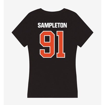 UTSA - NCAA Football : Jusiah Sampleton - Women's V-Neck T-Shirt-1