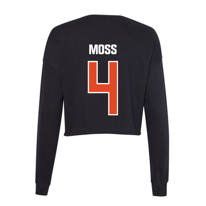 UTSA - NCAA Men's Basketball : Brent Moss - Women's Cropped Crew Fleece-1