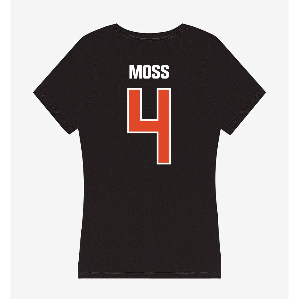 UTSA - NCAA Men's Basketball : Brent Moss - Women's V-Neck T-Shirt-1
