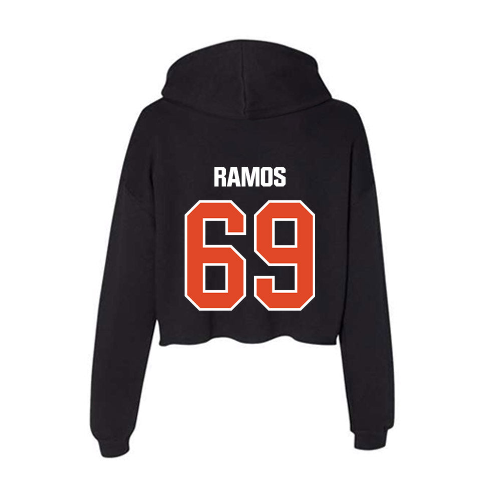 UTSA - NCAA Football : Eucebio Ramos - Women's Crop Fleece Hooded Sweatshirt-1