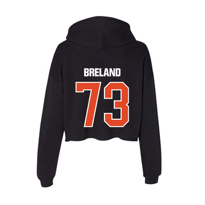 UTSA - NCAA Football : Amarion Breland - Women's Crop Fleece Hoodie-1