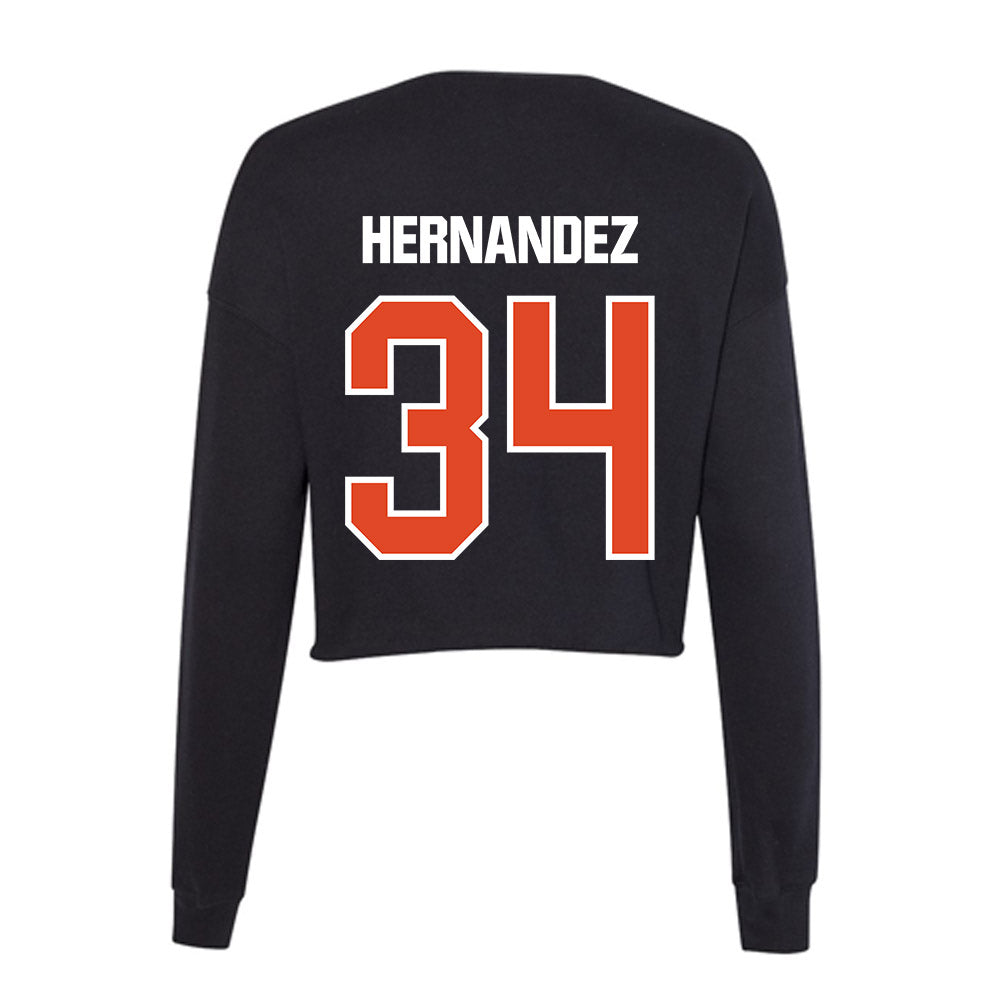 UTSA - NCAA Softball : Arlette Hernandez - Women's Cropped Crew Fleece-1