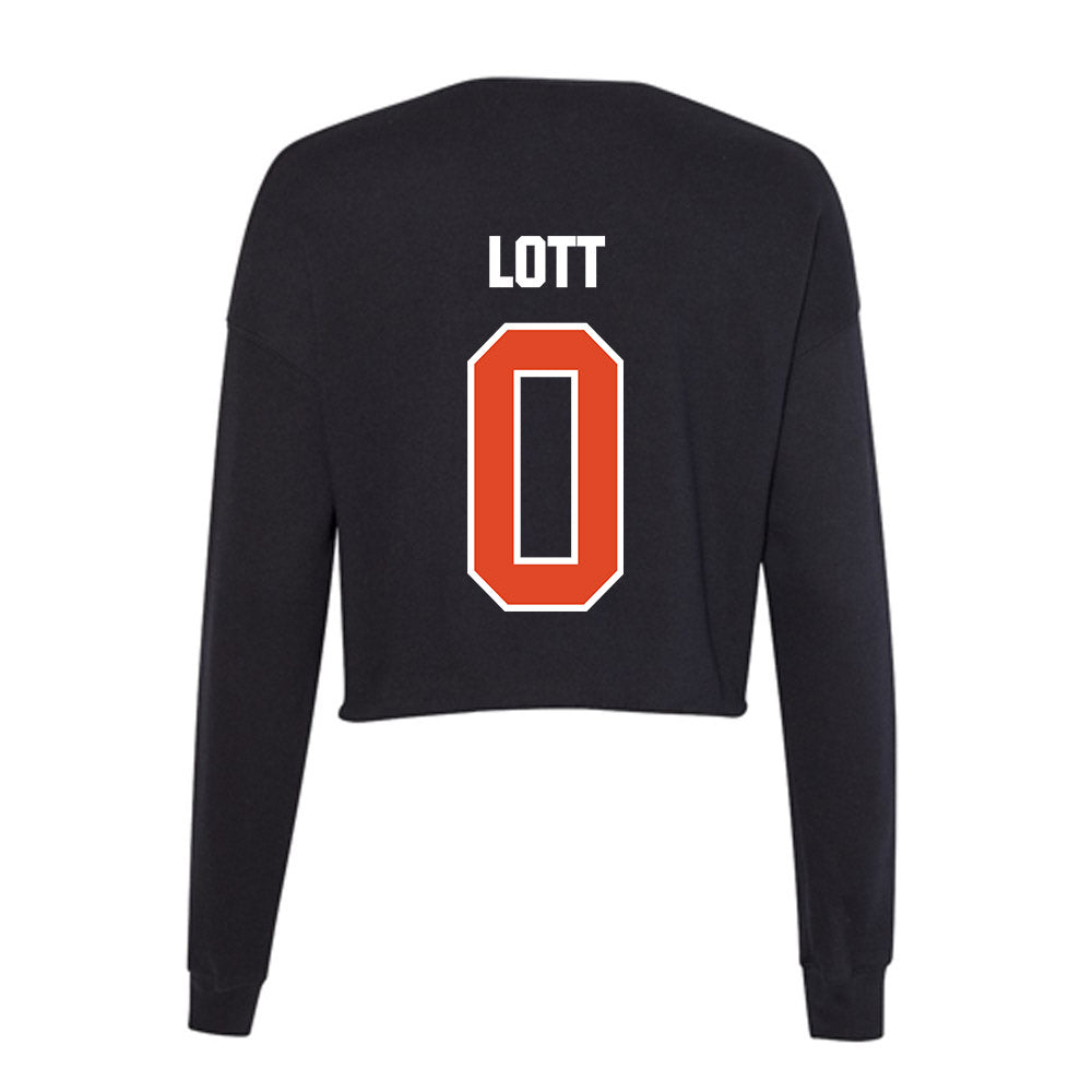 UTSA - NCAA Football : Braeden Lott - Women's Cropped Crew Fleece-1