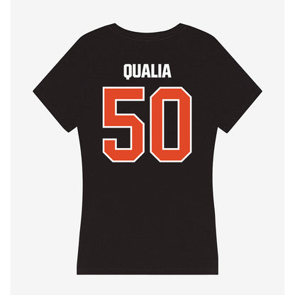 UTSA - NCAA Baseball : Jake Qualia - Women's V-Neck T-Shirt-1