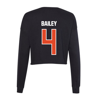 UTSA - NCAA Football : Jeremiah Bailey - Women's Cropped Crew Fleece-1