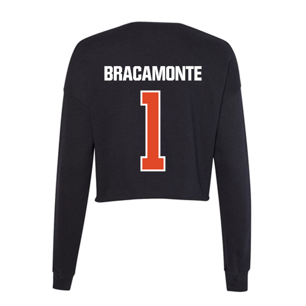 UTSA - NCAA Women's Soccer : Jaelyn Bracamonte - Women's Cropped Crew Fleece-1